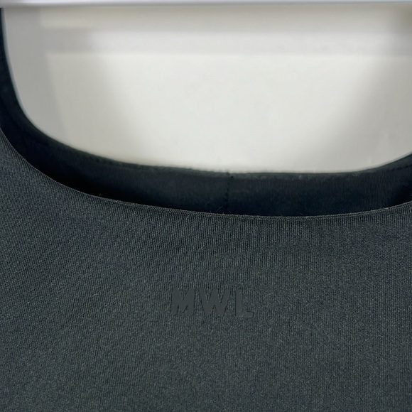 Madewell Flex Square Neck Sports Bra in True Black Size XS NWT - Picture 11 of 11